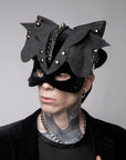 Black cat mask for man