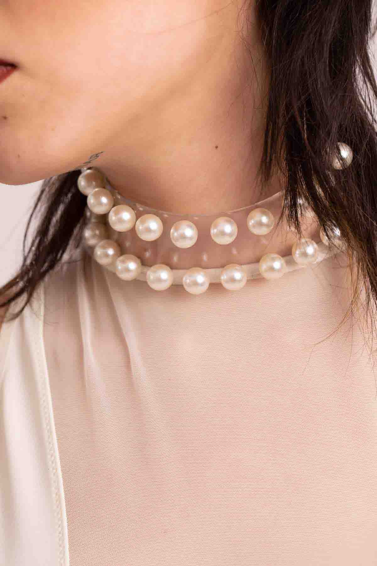 Women&#39;s Pearl Choker | Elegant Pearl Necklace | PERLENSAU