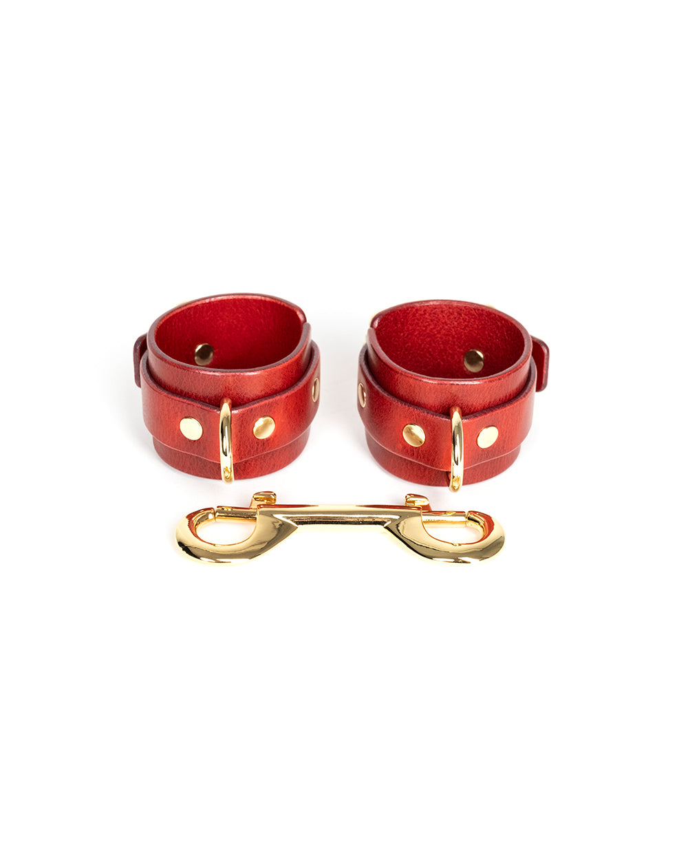 Hand &amp; Ankle cuffs &quot;Ora&quot; Red