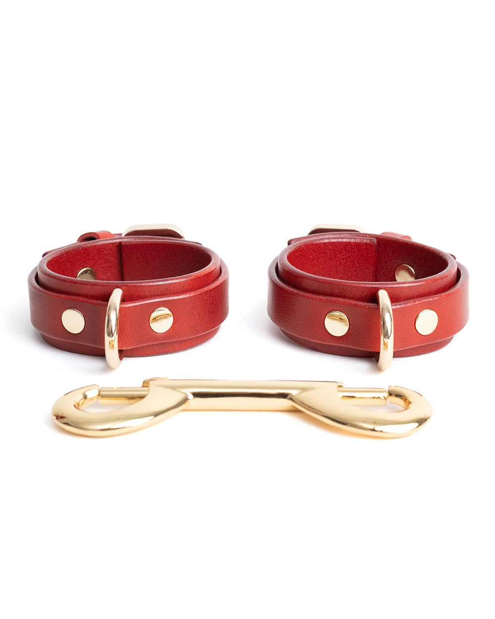 Hand &amp; Ankle cuffs &quot;Willow&quot; Red
