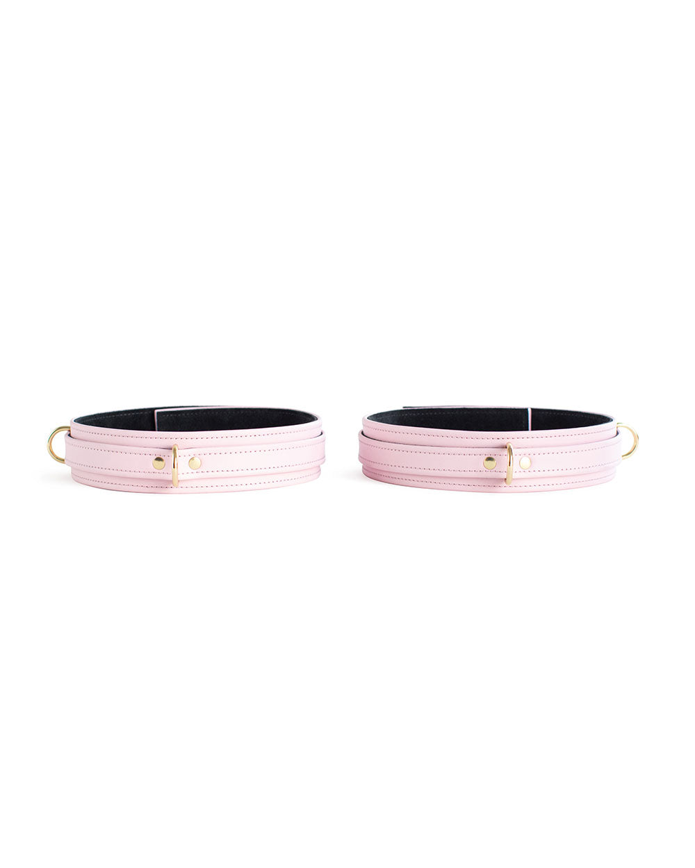 pink leather cuffs