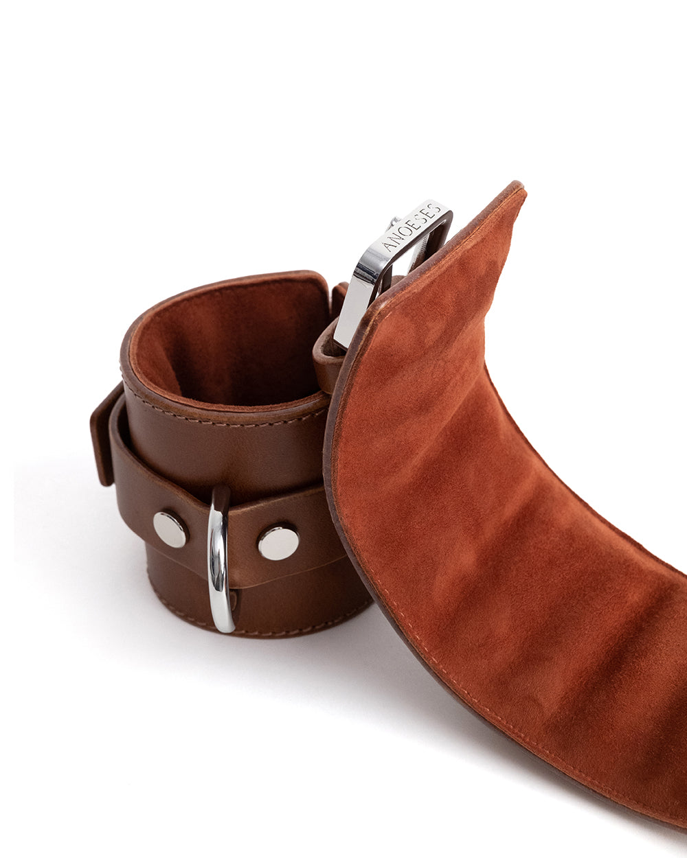 Hand &amp; Ankle cuffs &quot;Tove&quot; Brown