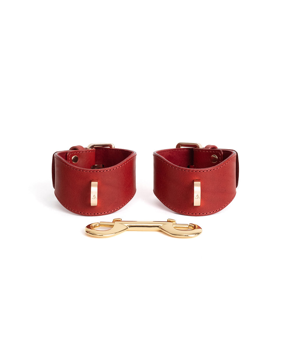 Hand &amp; Ankle cuffs &quot;Elara&quot; Red